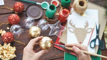 Christmas crafts at Kirkby House